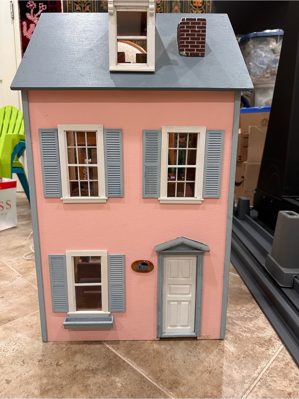 Hand Made Doll House with furniture-Made in New England! - Picture 4 of 10